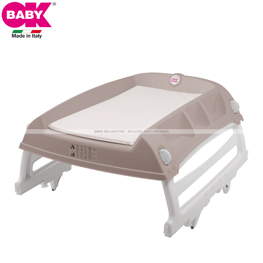 Ok baby flat piano fasciatoio bimbi megastore Portaoggetti per fasciatoio