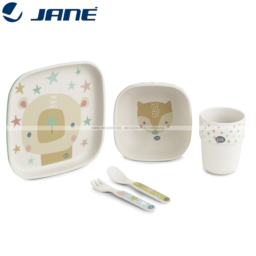 Jane' - Set Pappa Bamboo Dinner - Bimbi Megastore