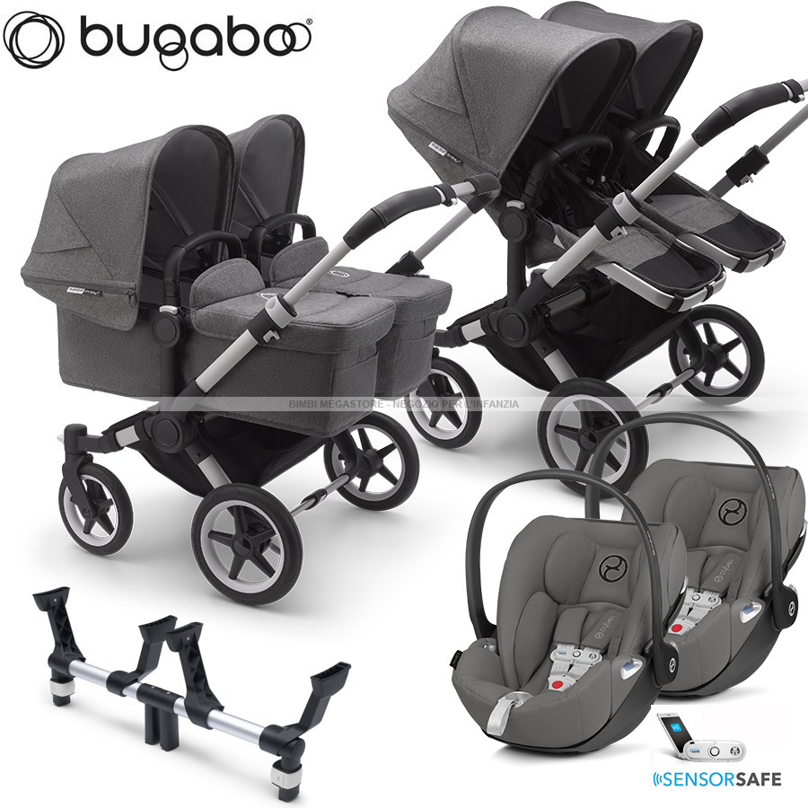 nero//soft pink Bugaboo Donkey Kit Conversione gemellare