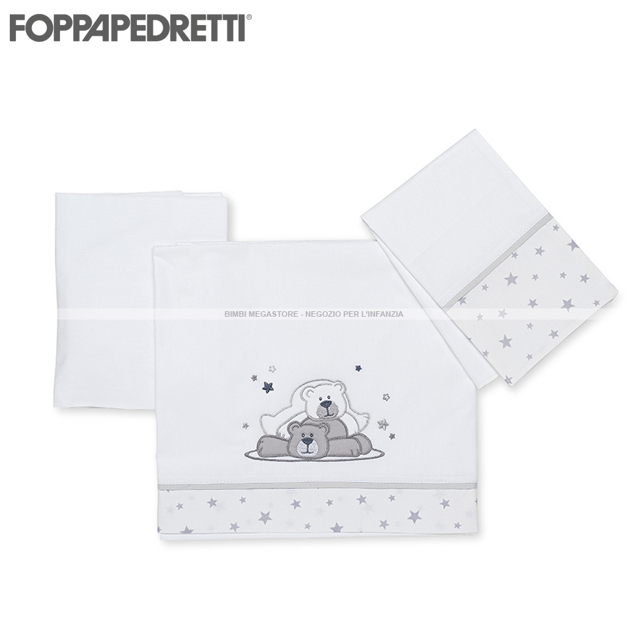 Foppapedretti - Pikkoletto Dolcestella Set Lenzuolo Culla Lettino - Bimbi  Megastore