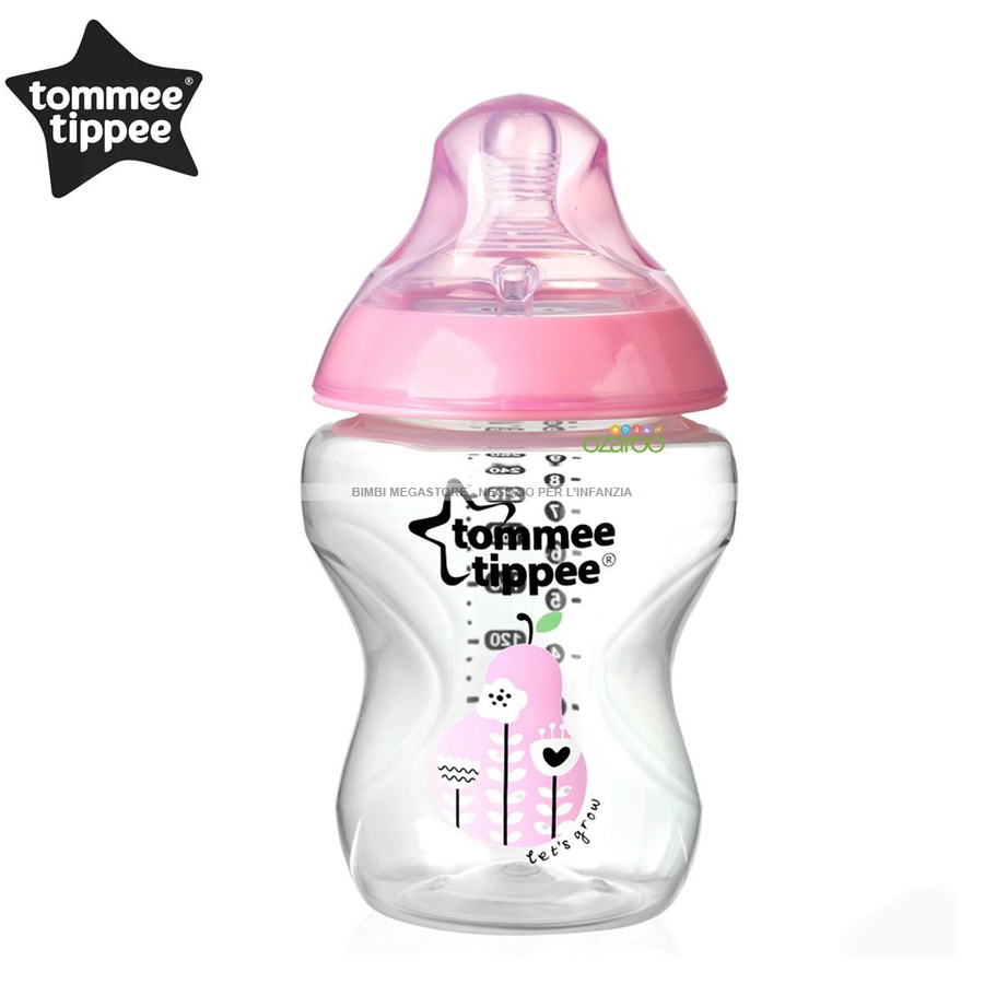 Tommee Tippee - Biberon Decorato 260 Ml - Bimbi Megastore