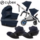 Cybex - E-Gazelle S Trio Gemellare Con Cloud G Isize