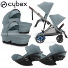 Cybex - E-Gazelle S Trio Gemellare Con Cloud G Isize