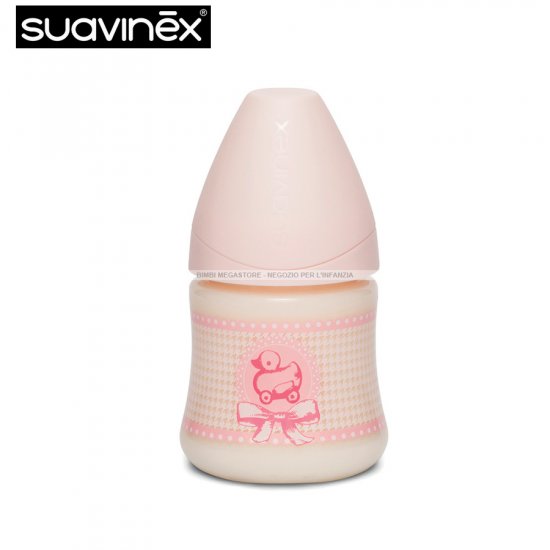 Suavinex - Rose Et Bleu Biberon 150 Ml.  Silicone