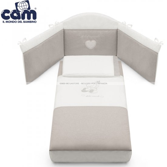 CAM Il Mondo del Bambino Accessori per letto Set di accessori per letto unisex con Paracolpi BIANCO/BEIGE