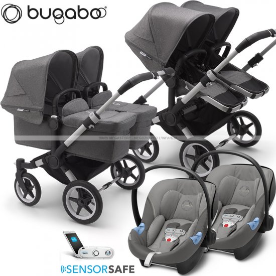 passeggino gemellare trio