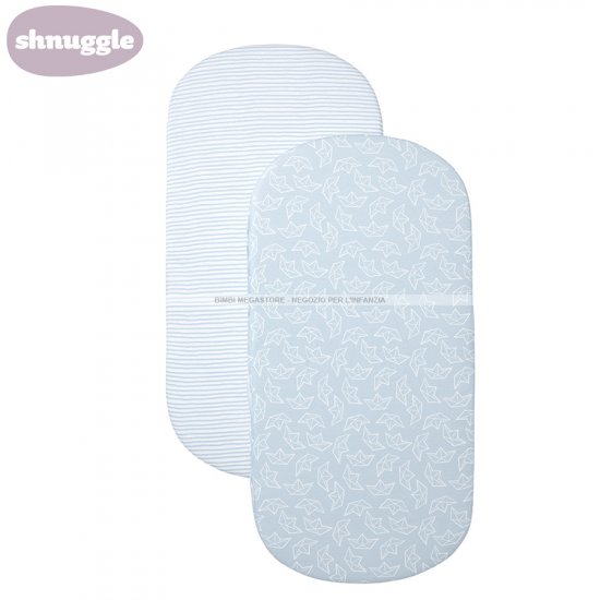 Shnuggle - Air Lenzuolo Sotto Lettino 2 Pz.