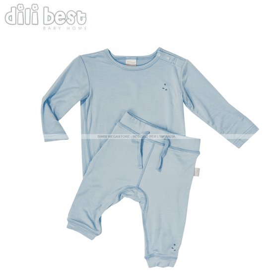 Dili Best - Natural Pantalone E Maglia Manica Lunga Bamboo