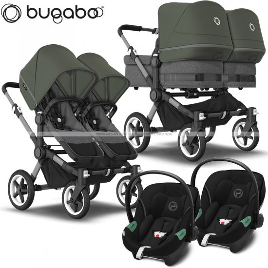Bugaboo - Bugaboo Donkey 5 Trio Gemellare Con Aton S2
