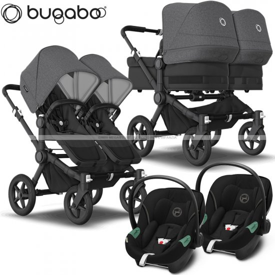 Bugaboo - Bugaboo Donkey 5 Trio Gemellare Con Aton S2