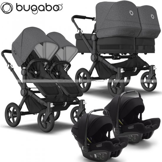 Bugaboo - Bugaboo Donkey 5 Trio Gemellare Con Turtle Air