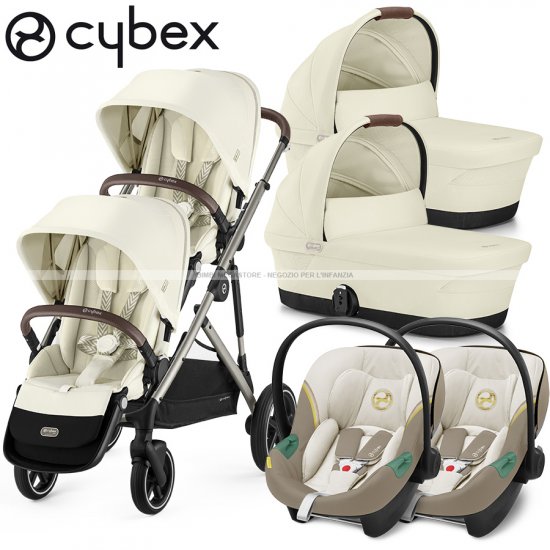 Cybex - Gazelle S Trio Gemellare Con Aton S2 Isize