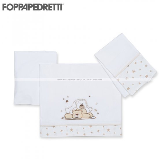 Foppapedretti - Pikkoletto Dolcestella Set Lenzuolo Culla Lettino