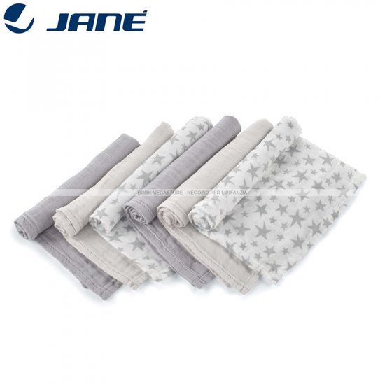 Jane' - Mussoline Bamboo Confezione 6 Pz.