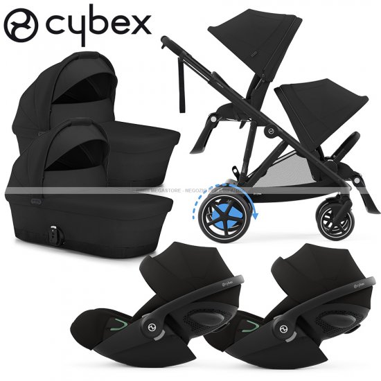 Cybex - E-Gazelle S Trio Gemellare Con Cloud G Isize