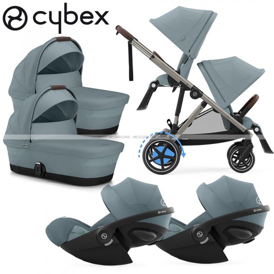 Cybex - E-Gazelle S Trio Gemellare Con Cloud G Isize