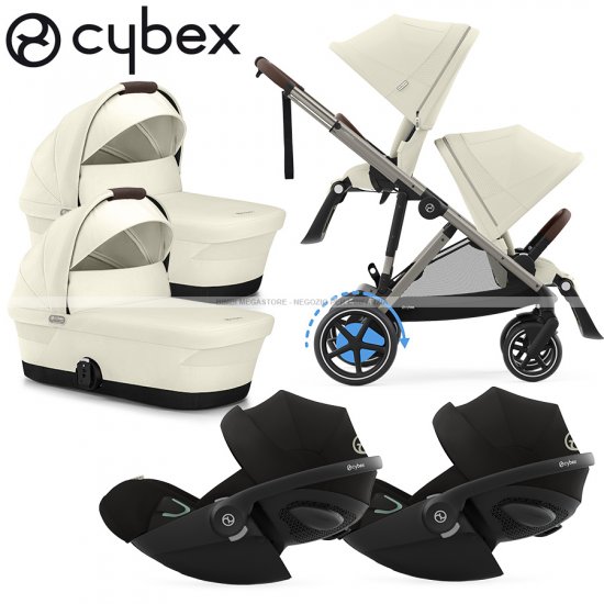 Cybex - E-Gazelle S Trio Gemellare Con Cloud G Isize