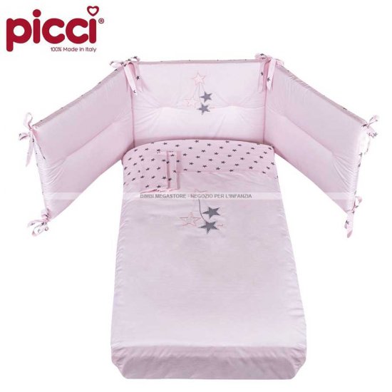 Picci - Stella Piumetto Letto 3 Pz. Ricamato