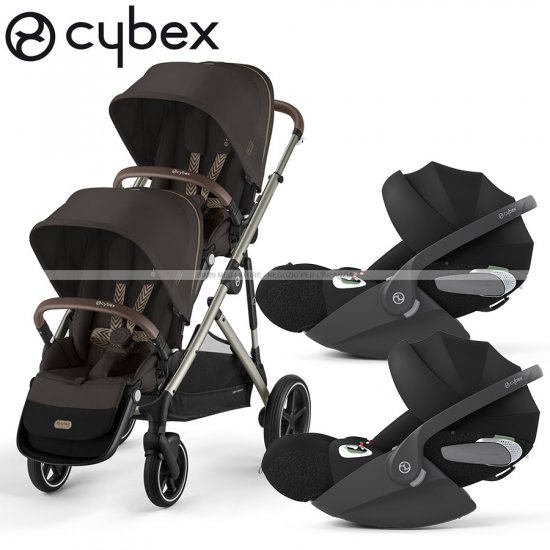 Cybex - Gazelle S Duo Gemellare Con Cloud T Isize