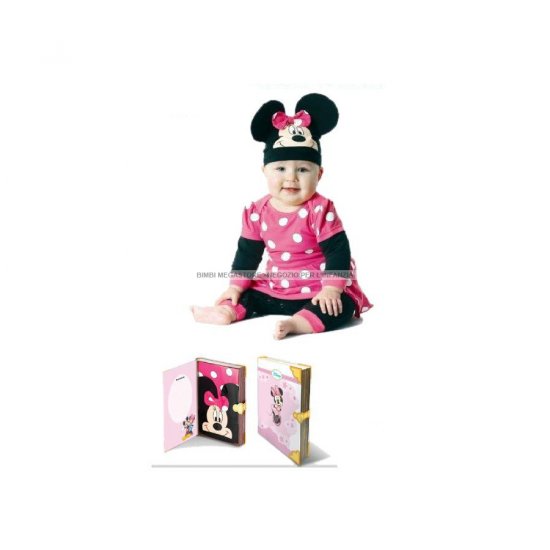Pigiama Minnie Mouse Disney Baby per bambine Set Minnie Mouse Disney per bebè in cotone rosa, 3 mesi