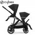 Cybex - Gazelle S Passeggino Gemellare Moon Black