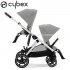 Cybex - Gazelle S Passeggino Gemellare Stone Grey