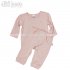 Dili Best - Natural Pantalone E Maglia Manica Lunga Bamboo Rosa 12-18 Mesi