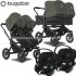 Bugaboo - Bugaboo Donkey 5 Trio Gemellare Con Aton S2 Forest Green Blk Blk
