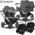 Bugaboo - Bugaboo Donkey 5 Trio Gemellare Con Aton S2 Grey Melange Black
