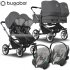 Bugaboo - Bugaboo Donkey 5 Trio Gemellare Con Aton S2 Grey Melange Graph