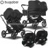 Bugaboo - Bugaboo Donkey 5 Trio Gemellare Con Aton S2 Midnight Black Black