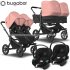 Bugaboo - Bugaboo Donkey 5 Trio Gemellare Con Aton S2 Morning Pink Blk Blk