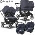 Bugaboo - Bugaboo Donkey 5 Trio Gemellare Con Aton S2 Stormy Blue Graphite