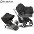 Bugaboo - Bugaboo Donkey 5 Duo Black Grey Mel.