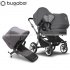 Bugaboo - Bugaboo Donkey 5 Duo Grey Melange Gr