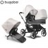 Bugaboo - Bugaboo Donkey 5 Duo Misty White Gre