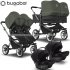 Bugaboo - Bugaboo Donkey 5 Trio Gemellare Con Turtle Air Forest Gr Blk Graph.