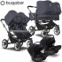 Bugaboo - Bugaboo Donkey 5 Trio Gemellare Con Turtle Air Stormy Blue Graphite