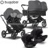 Bugaboo - Bugaboo Donkey 5 Trio Gemellare Con Turtle Air Grey Mel. Black Blk