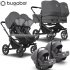 Bugaboo - Bugaboo Donkey 5 Trio Gemellare Con Turtle Air Grey Melange Black