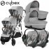 Cybex - Gazelle S Trio Gemellare Con Aton S2 Isize Lava Grey