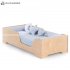 Alondra - Ilmoon Lettino Basso Montessori Con Materasso 70X140 Cm Birch