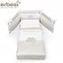 Erbesi - Birba Set Piumone Sfilabile Bianco Tortora