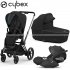 Cybex - E-Priam 4 Trio Con Cloud Z2 Deep Black Black