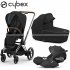 Cybex - E-Priam 4 Trio Con Cloud Z2 Deep Black Chr Brw