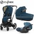 Cybex - E-Priam 4 Trio Con Cloud Z2 Moutain Blu Black