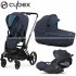 Cybex - E-Priam 4 Trio Con Cloud Z2 Nautical Blu Black
