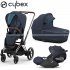 Cybex - E-Priam 4 Trio Con Cloud Z2 Nautical Blu Chr Brw