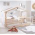 Picci - Cottage Letto Montessori Con Materassi E Tessili 09 Sandalo