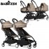 Babyzen - Yoyo2 Passeggino Gemellare Connect Con 2 Bassinet Taupe Black